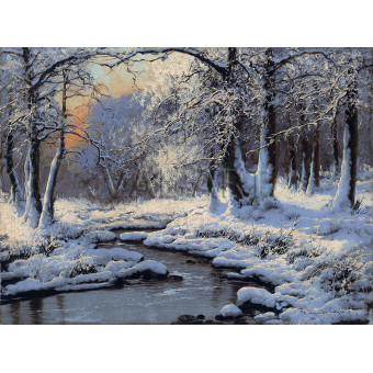 РЕПРОДУКЦИИ НА КАРТИНИ Зимен пейзаж - 1 (1918)